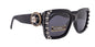 Western Rope edge Concho w/ Genuine European Crystals  Women Bling Sunglasses