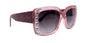 Minnie, (Bling) Women Sunglasses W (Hematite) Genuine European Crystals  100% UV Protection, Polka dot Translucent Clear, NY Fifth Avenue.