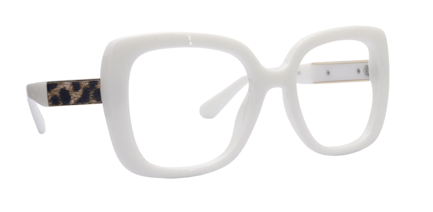 Emory, Large Oversized Reading Glasses, Women Readers, High End Reading Magnifying eyeglasses,  Big Square optical Frames