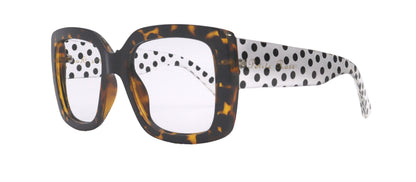 Minnie, Oversized Reading Glasses, Brown, Large Frame, High End Readers, Bifocal,  Sun readers, Trendy Style,  NY Fifth Avenue