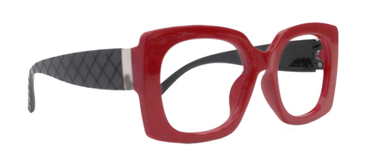 Tokio Reading Glasses, Red With Black , Large Frame, High End Readers, Bifocal,  Sun readers, Trendy Style,  NY Fifth Avenue