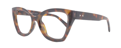 Rhodes (Line Bifocal) (Premium) Reading Glasses, High-End Readers +1.25 to +3 Magnifying, Fashion Round (Tortoise Brown) NY Fifth Avenue