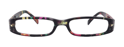 Elsa, Premium Reading Glasses for Women  (Black flower ) Optical Frame, NY Fifth Avenue