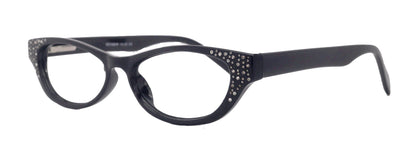 Premium Reading Glasses High End Reading Glass Black  +1.25 to +3.00 magnifying glasses, Cat Eye. optical Frames