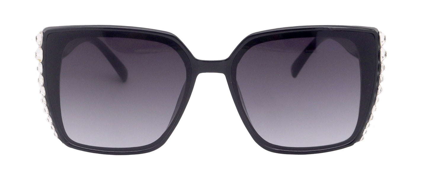 Aurora Bling Women Sunglasses Clear Genuine European Crystals, 100% UV Protection. NY Fifth Avenue