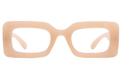 Sophie Premium Reading Glasses, High End Readers +1.25..+3 Magnifying Glasses Transparent Brown Rectangular   NY Fifth Avenue