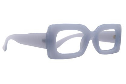 Sophie Premium Reading Glasses, High End Readers +1.25..+4.50 Magnifying Glasses Transparent Grey Rectangular   NY Fifth Avenue