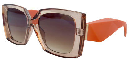 Penelope, High-End Line Bifocal (Clear On Top) Sun Readers for Women OR Non-Bifocal Readers Sunglasses (Orange light Brown) NY Fifth Avenue