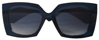Penelope, High-End Line Bifocal (Clear On Top) Sun Readers for Women OR Non-Bifocal Readers Sunglasses (Blue) NY Fifth Avenue