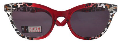 Gatsby, High-End  Readers sun Glasses for Women  (Red Cheetah ) NY Fifth Avenue