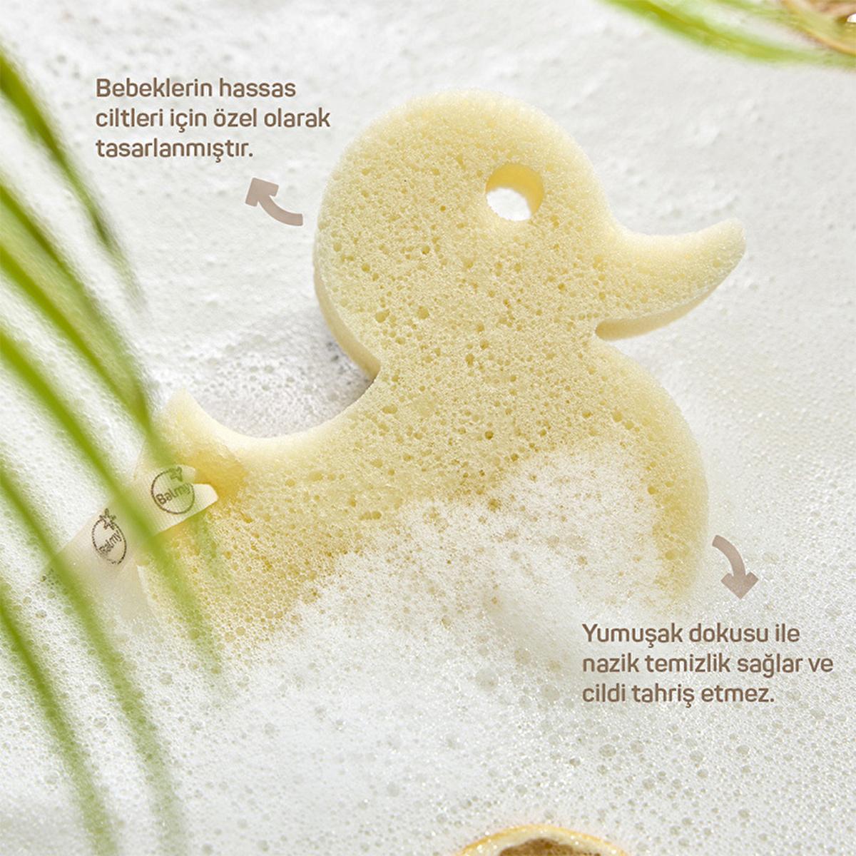 Balmy Baby Bath Sponge - Soft, Natural, and Hypoallergenic for Sensitive Skin