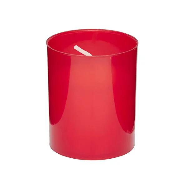 Rubin Licht Red Protective Candles - 18 Hour Long Burning, Pack of 4 - Home Decor, Ambient Lighting
