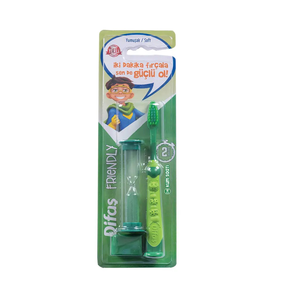 Difas Friendly Soft Toothbrush with Hourglass Timer