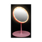 Royal Paris LED Round Pink Mirror with Soft Lighting