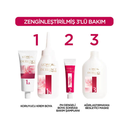Loreal Excellence Creme Hair Dye 4 Dark Brown 1 Pack