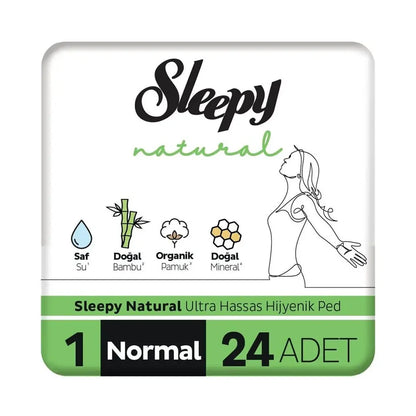 Sleepy Natural Normal Sanitary Pads for Daily Comfort 24 Pack