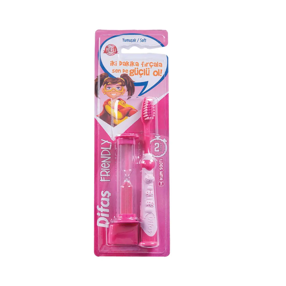 Difas Friendly Soft Toothbrush with Hourglass Timer