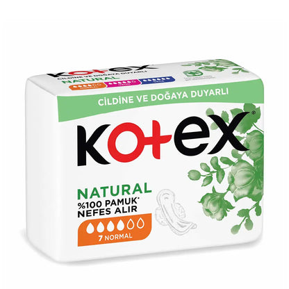 Kotex Natural Ultra Normal Pads with Cotton 7 Count