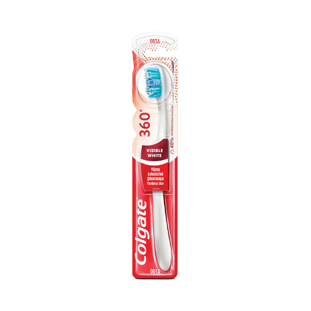 Colgate 360 Visible White Toothbrush for a Brighter Smile
