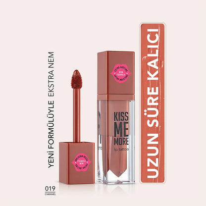 Flormar Kiss Me More Matte Liquid Lipstick - 019 Caramel