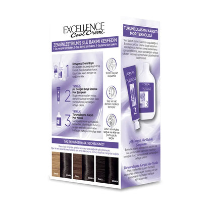 L'Oreal Excellence Cool Creme 3-11 Extra Ash Dark Brown Hair Dye