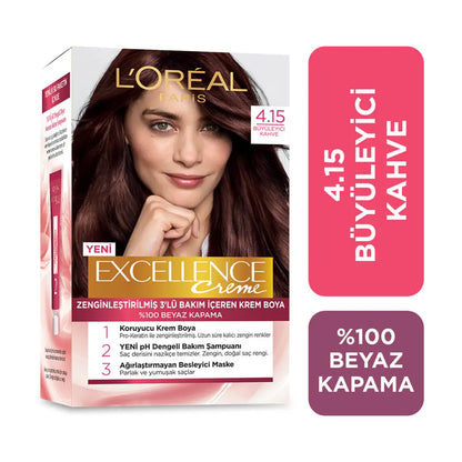 L'Oreal Excellence Creme Hair Color 4-15 Rich Brown
