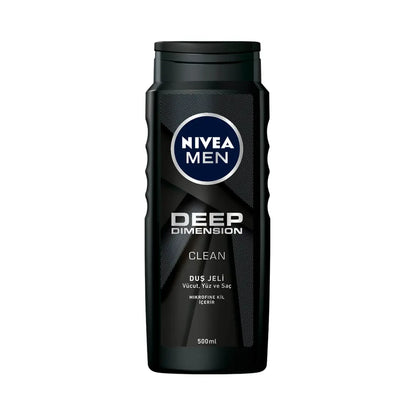 Nivea Men Deep Dimension Clean Shower Gel 500ml