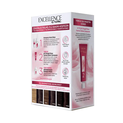 L'Oréal Paris Excellence Creme Hair Dye 3 Dark Chestnut