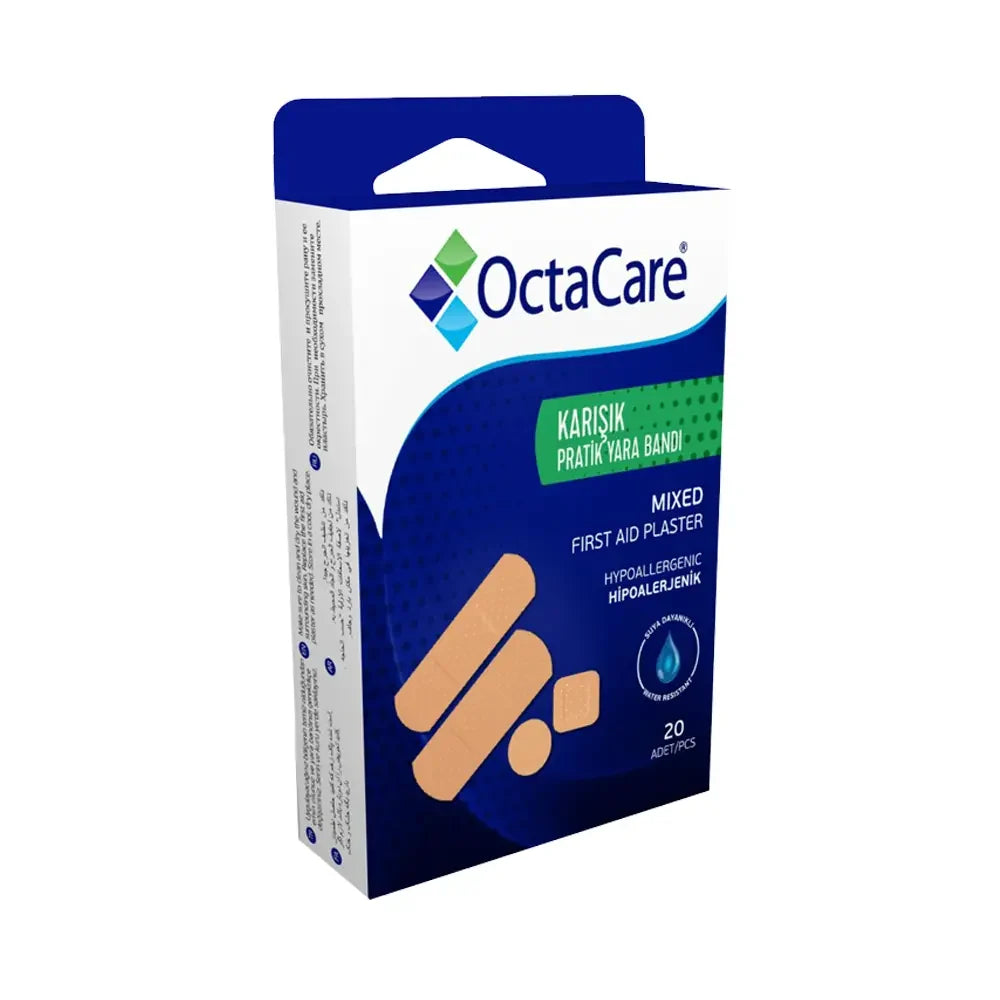 Octacare Assorted Adhesive Bandages for First Aid 20 Count