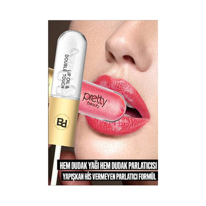 Pretty Double Touch Lipgloss 02 for High-Shine Lips