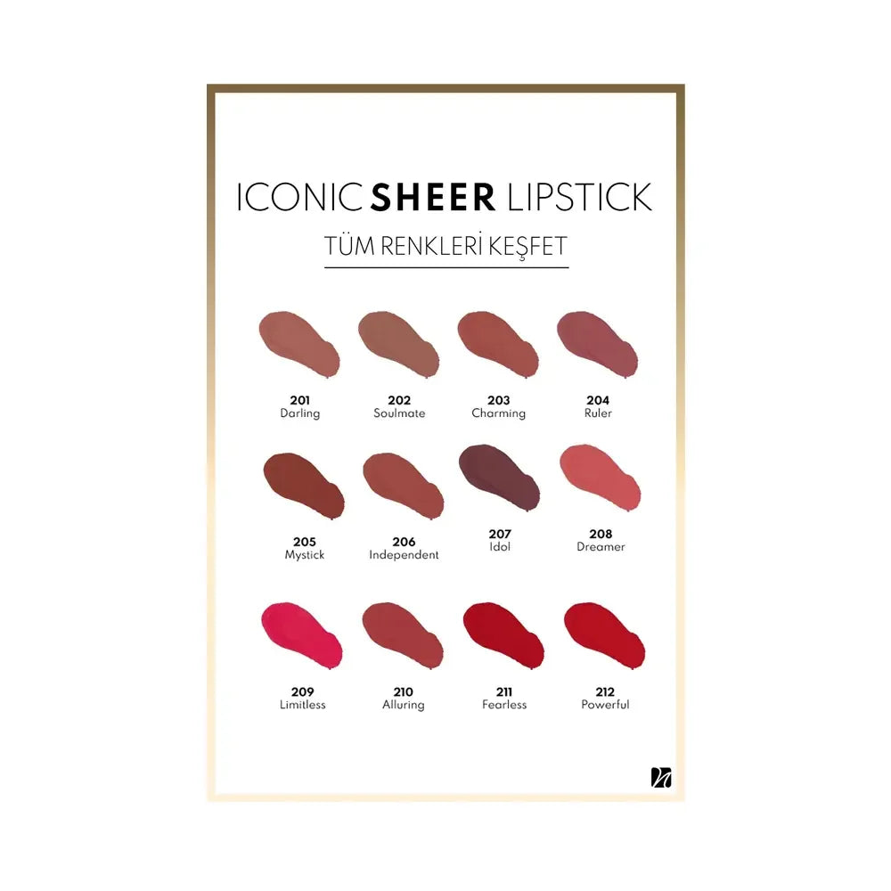 Note Iconic Sheer Lipstick in 203 Charming for Hydrated Lips
