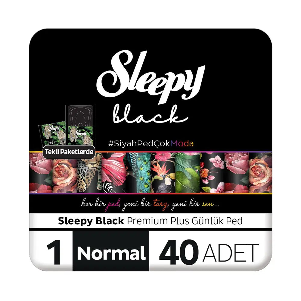 Sleepy Black Daily Super Normal Pads 40 Pack