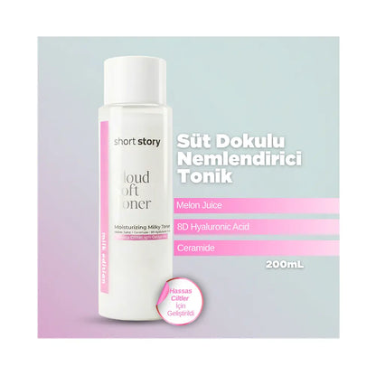 Short Story Cloud Soft Toner Milky Hydrating Tonic 200 ml