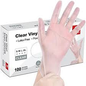 Vinyl Exam Gloves – Size Small (Clear)