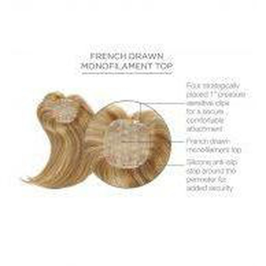 Raquel Welch Indulgence Top Piece Topper 100% Human Hair - Choose Color