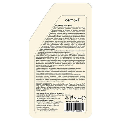 Dermokil Peel-Off Black Clay Mask for Deep Cleansing 50 ml