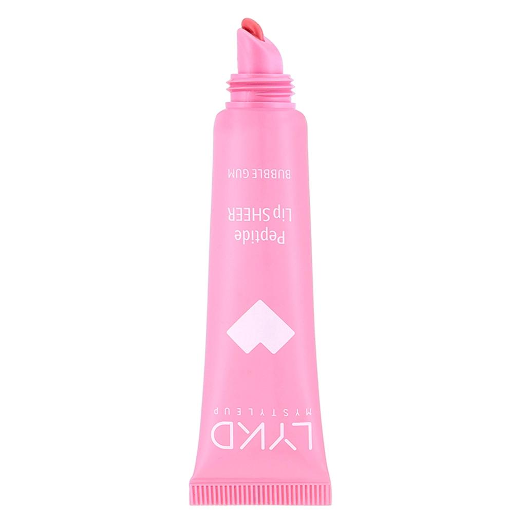 LYKD Peptide Lip Sheer Lip Gloss 505 Bubble Gum for Plump Lips