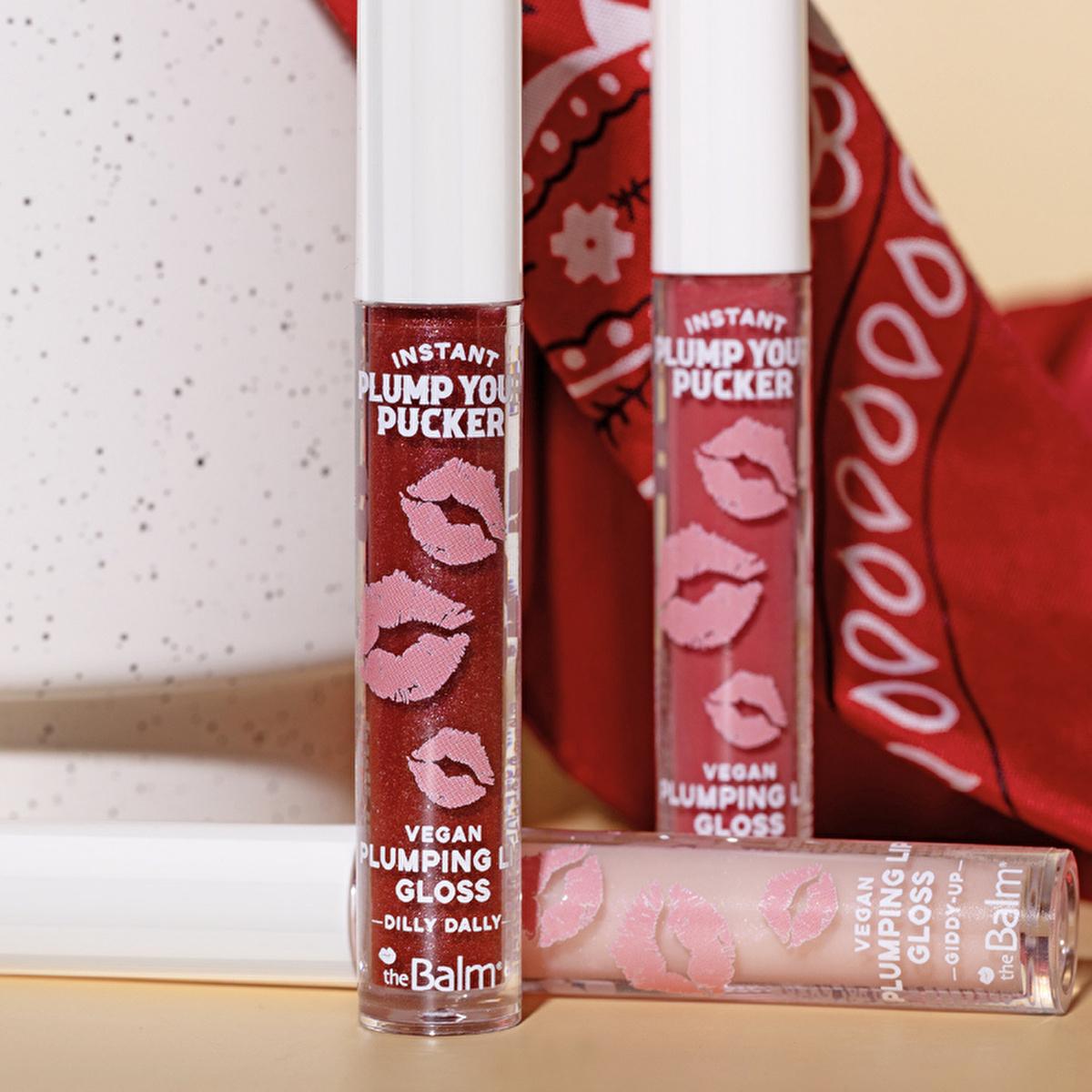 theBalm Instant Plump Your Pucker Lip Plumper Gloss: Get Fuller, Hydrated Lips Without the Sting. Volumizing, Non-Sticky, Cruelty-Free Makeup
