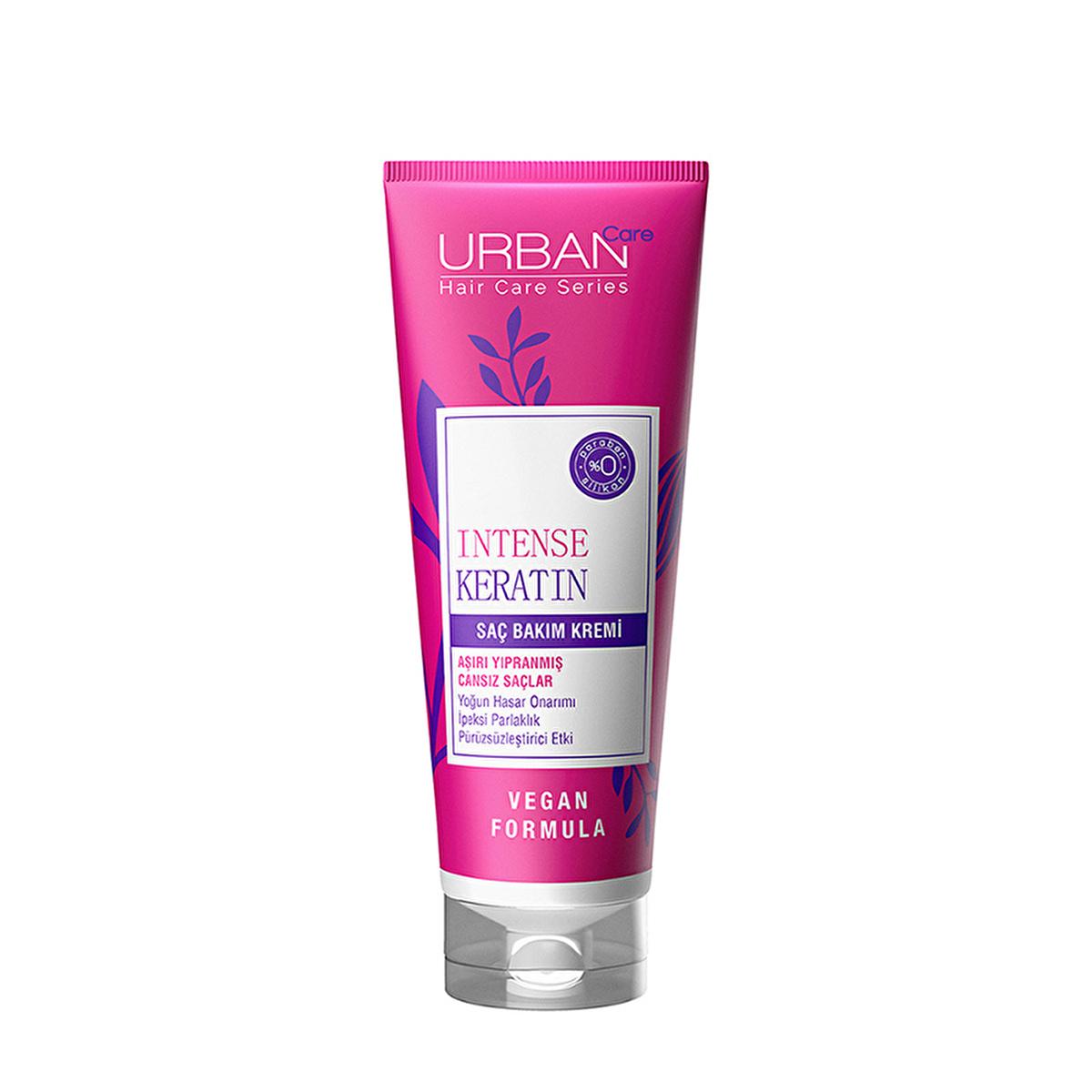Urban Care Keratin Hair Care Cream - Repair Damaged Hair, Silicone & Paraben Free, 8.45 fl oz
