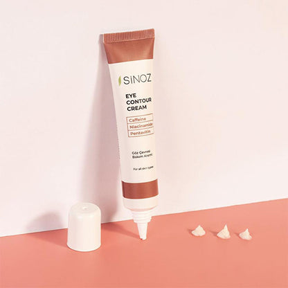 Sinoz Eye Cream: Reduce Dark Circles & Wrinkles with Caffeine & Niacinamide - Intense Hydration for All Skin Types