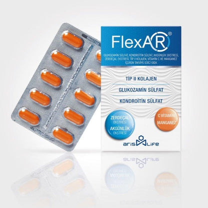 FlexAR - Joint Health Support Dietary Supplement with Glucosamine, Chondroitin & Boswellia - 30 Tablets