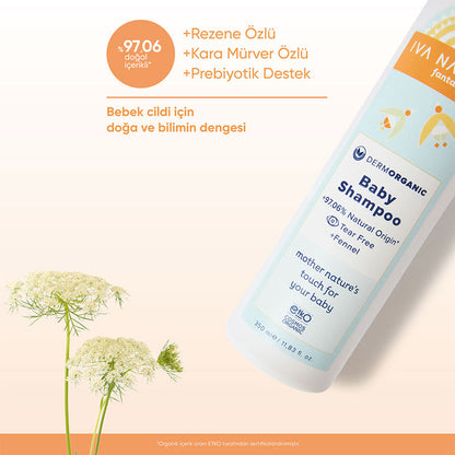 Iva Natura Organic Baby Shampoo with Prebiotics 350 ml