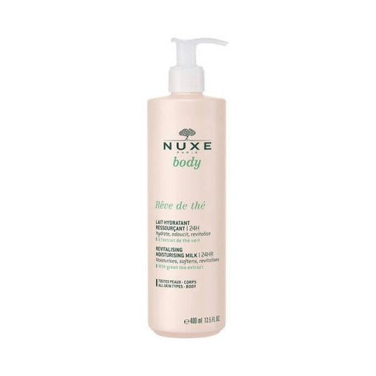 Nuxe Reve de The: Moisturizing Body Lotion, Deep Hydration for Dry Skin, Silky Smooth & Relaxing Scent - 400ml