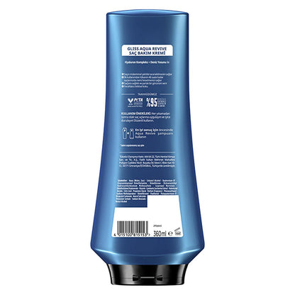 Gliss Aqua Revive Moisturizing Hair Conditioner:  Hyaluron & Seaweed Extract for Dry Hair - Lightweight Hydration, Shine, & Daily Use