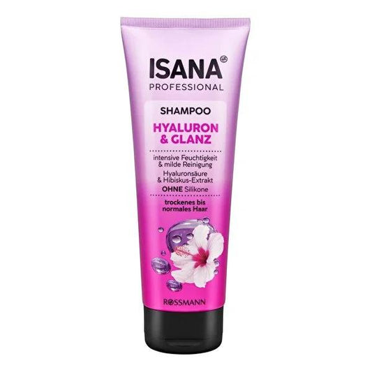 Isana Hyaluronic Acid Shampoo - Deeply Moisturizing, Gentle Cleansing, Vegan Formula for All Hair Types - 8.45 fl oz