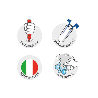 Carioca Scented Marking Pens - 8 Non-Toxic, Washable, Double-Tipped Markers for Kids and Artists