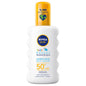 Nivea Baby Sunscreen SPF 50+ - High Protection Kids Sunscreen Spray for Sensitive Skin - Pediatrician Approved & Water Resistant - UVA/UVB Protection