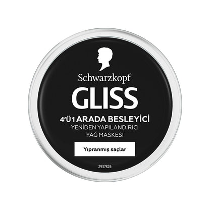 Gliss Oil Nutritive Hair Care Mask - Nourishing & Repairing Treatment with Marula Oil for Damaged Hair