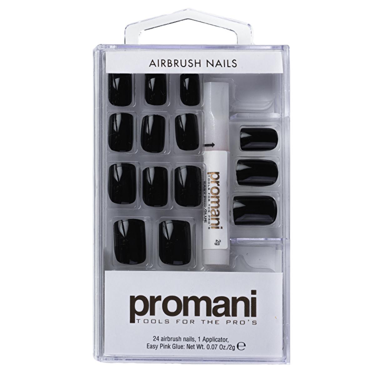 Promani Artificial Nail Kit with Adhesive and Applicator - Complete DIY Nail Beauty Solution for At-Home Enhancement