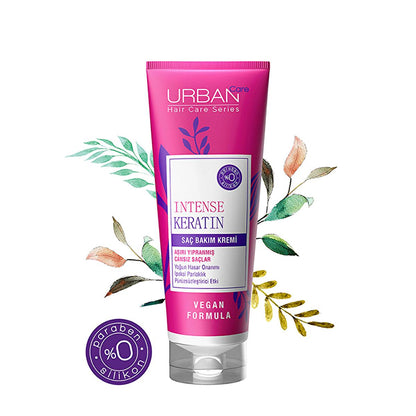 Urban Care Keratin Hair Care Cream - Repair Damaged Hair, Silicone & Paraben Free, 8.45 fl oz